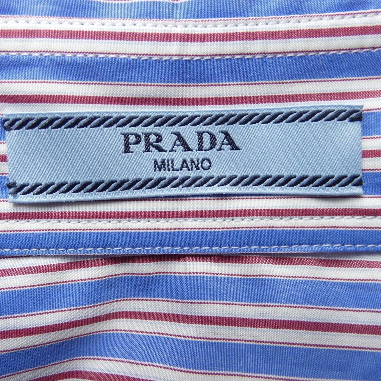 プラダ PRADA ストライプ ポプリン シャツ P488HG SOOO 16PF シャツ