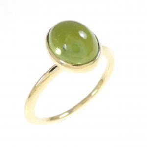 K18YG ペリドット リング