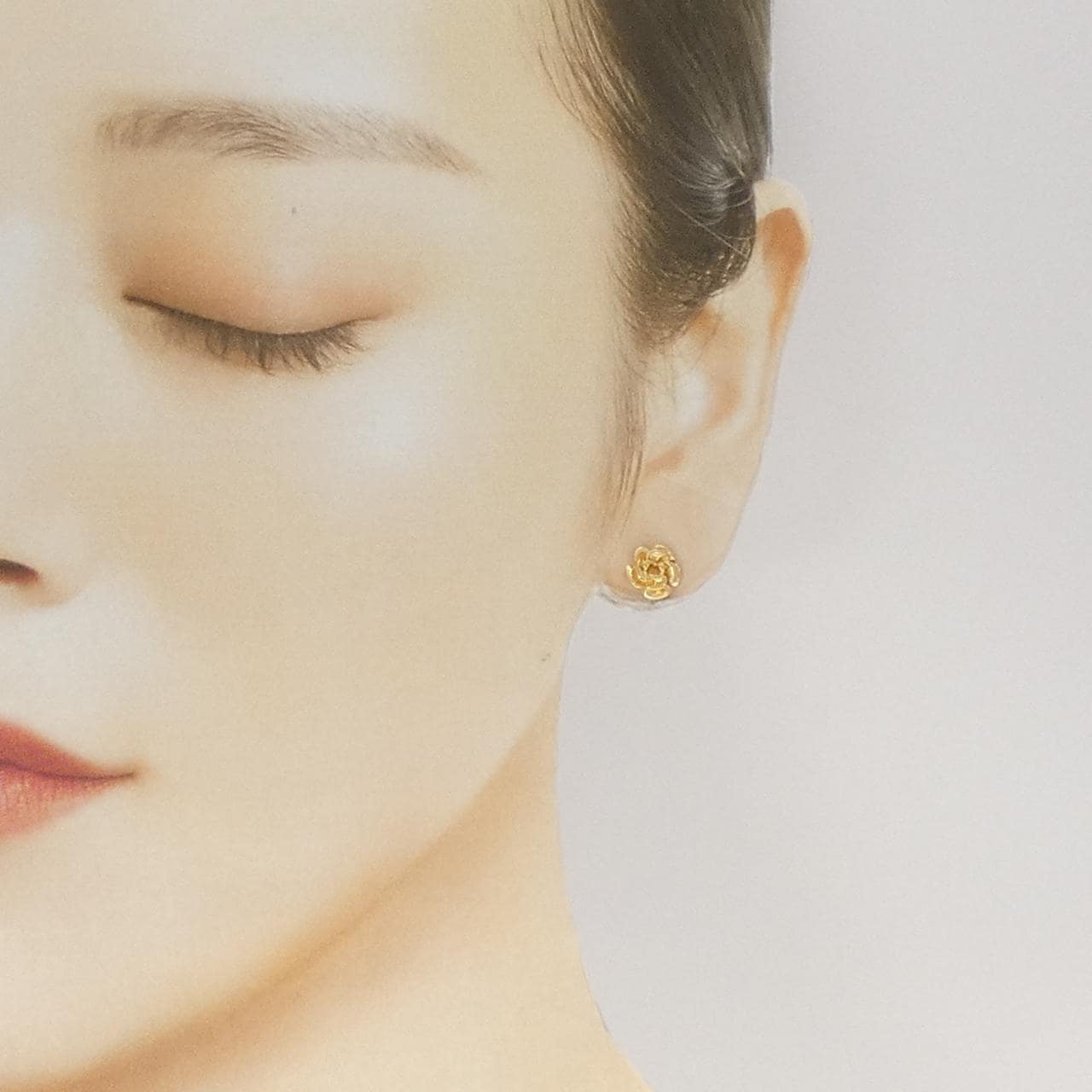 750YG/K18YG ローズ ピアス