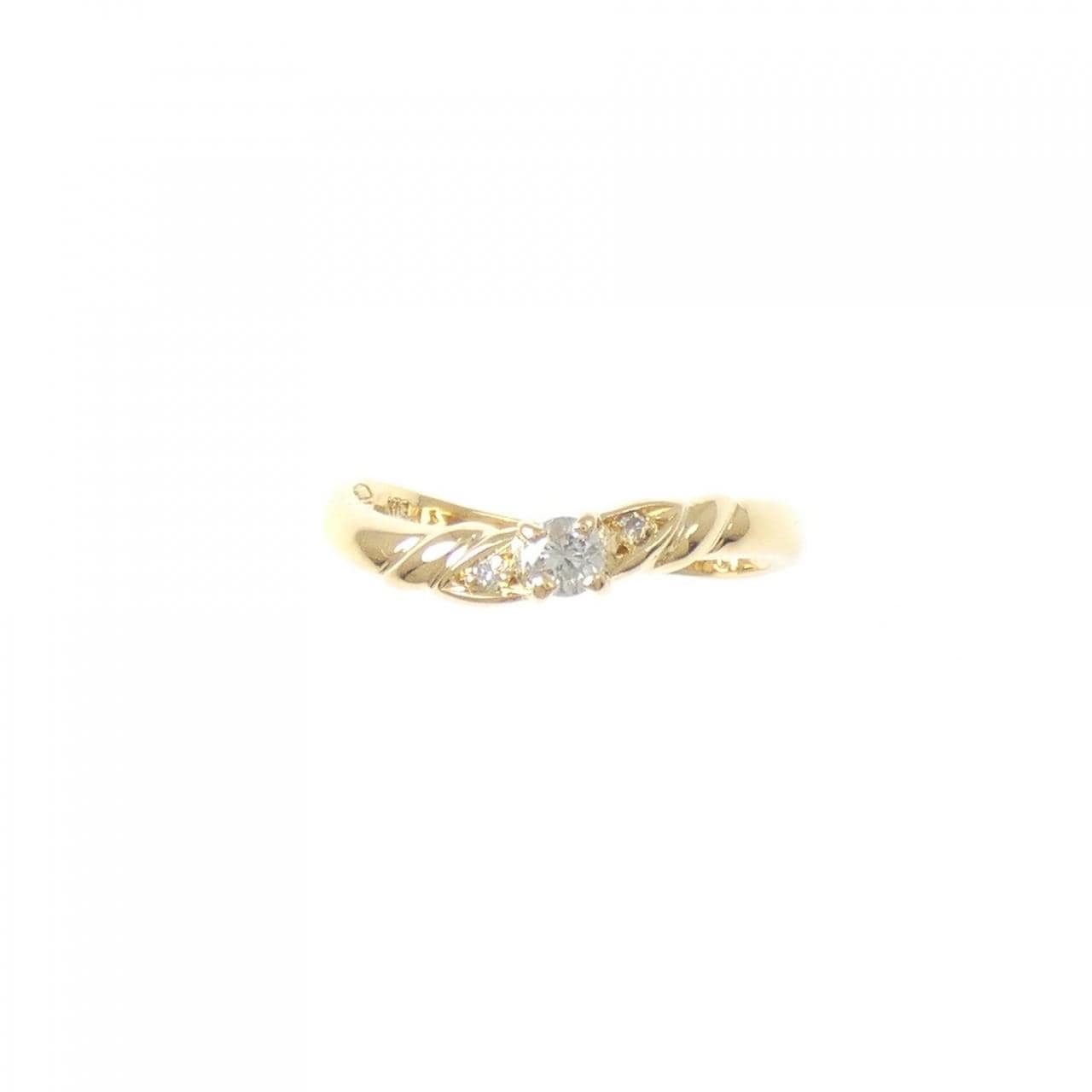 K18YG ダイヤモンド リング 0.10CT