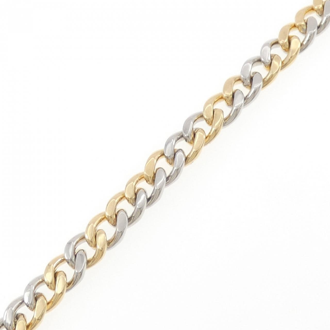 K18YG/PT850 ダイヤモンド ブレスレット 0.59CT
