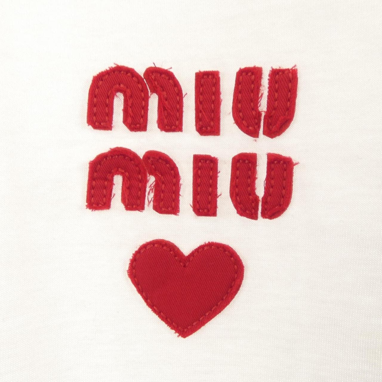 ミュウミュウ MIU MIU MIU MIU ロゴ MJN499 SWMO 1277 Tシャツ