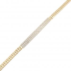 K18YG パヴェ ダイヤモンド ブレスレット 1.00CT