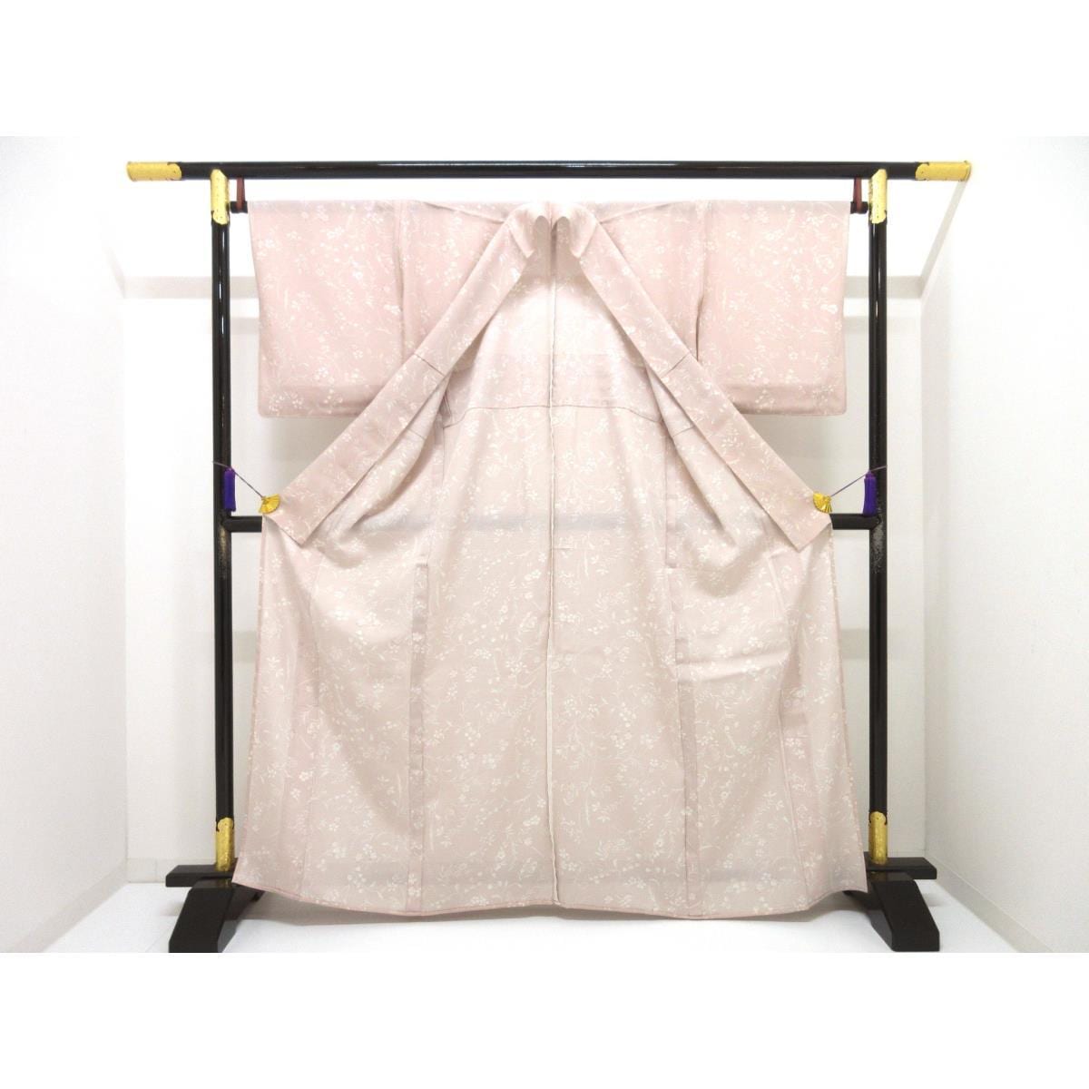 [未使用品] 單層和服，Ro-ori Komon，寬度 L