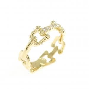 K18YG ダイヤモンド ピンキーリング 0.03CT