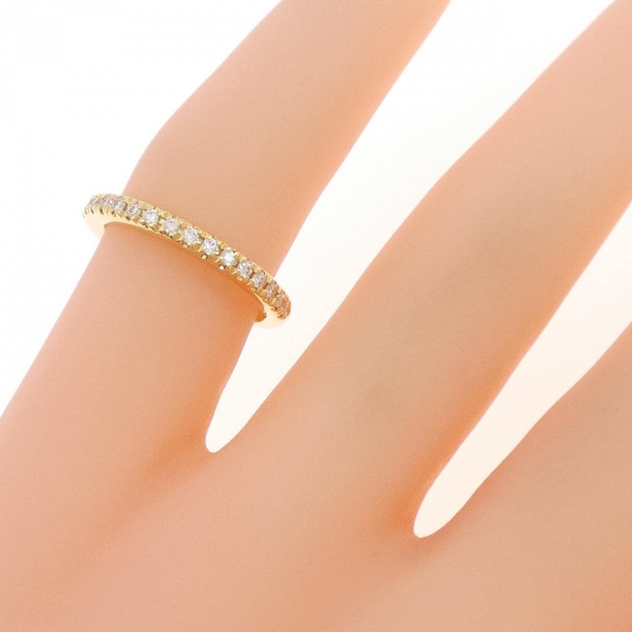 ミキモト ダイヤモンド ピンキー リング 0.12CT