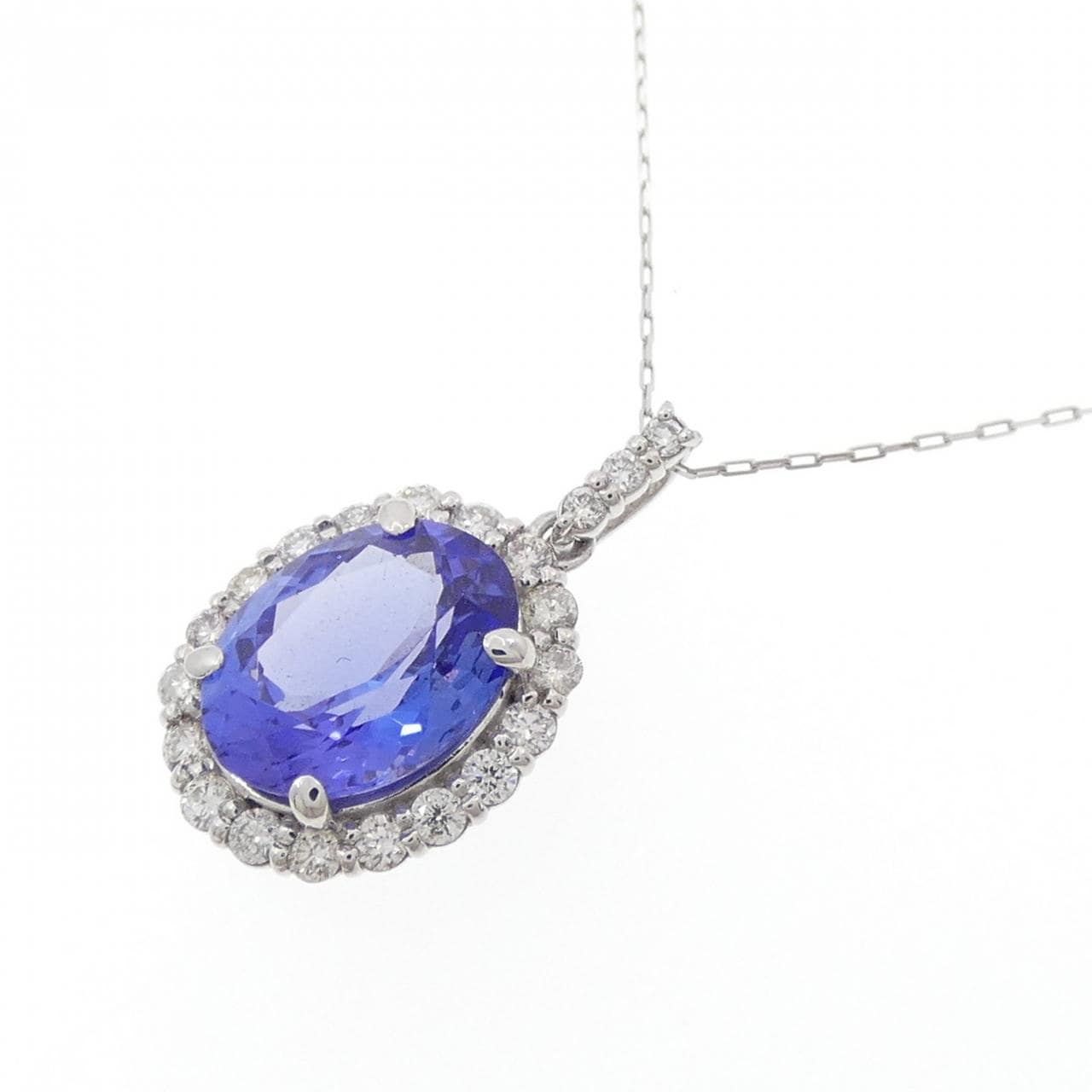 【新品】PT900/PT850 タンザナイト ネックレス 1.71CT