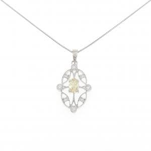 K18WG ダイヤモンド ネックレス 0.34CT