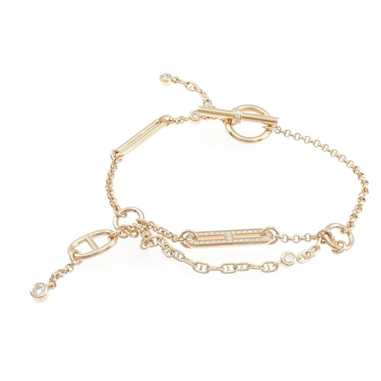 エルメス シェーヌダンクル カオス ブレスレット 0.1CT