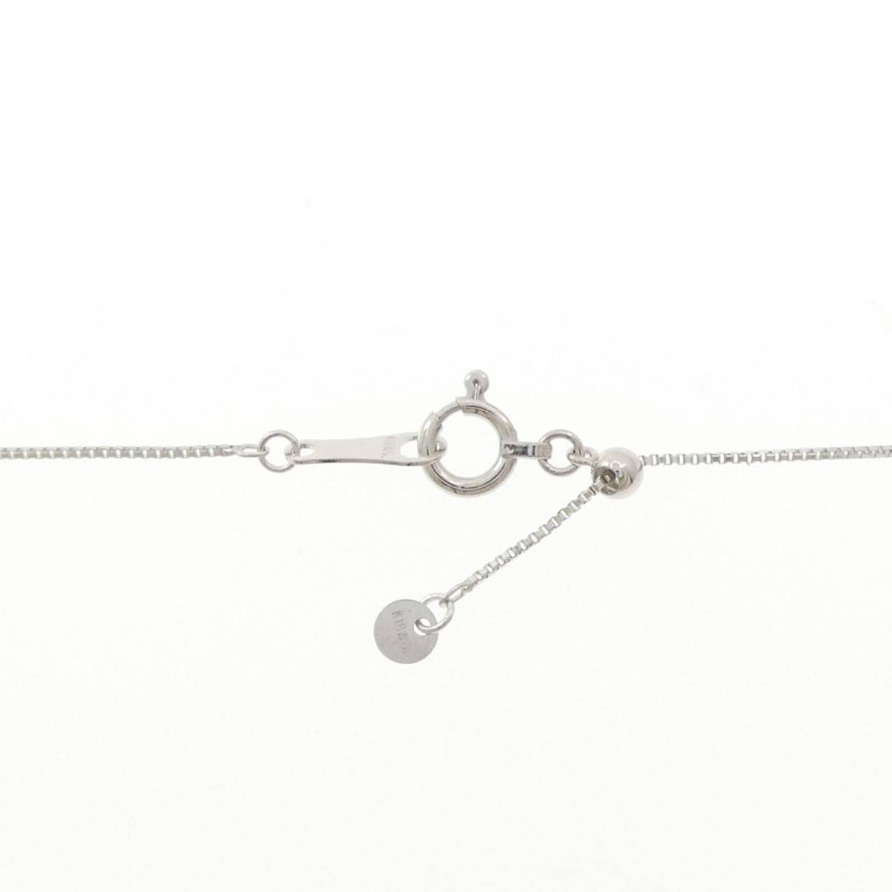 K18WG ダイヤモンド ネックレス 0.15CT