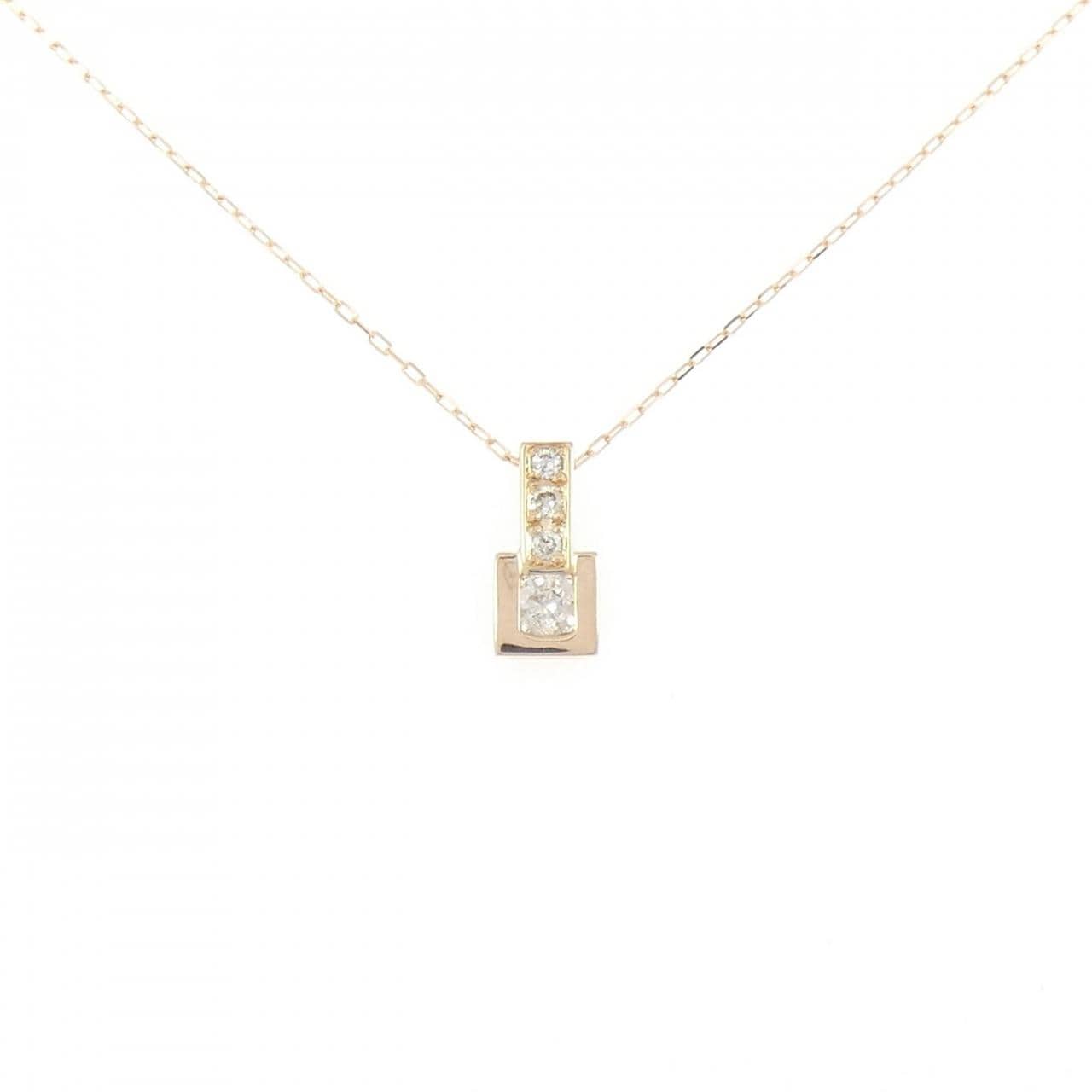 K18PG ダイヤモンド ネックレス 0.20CT