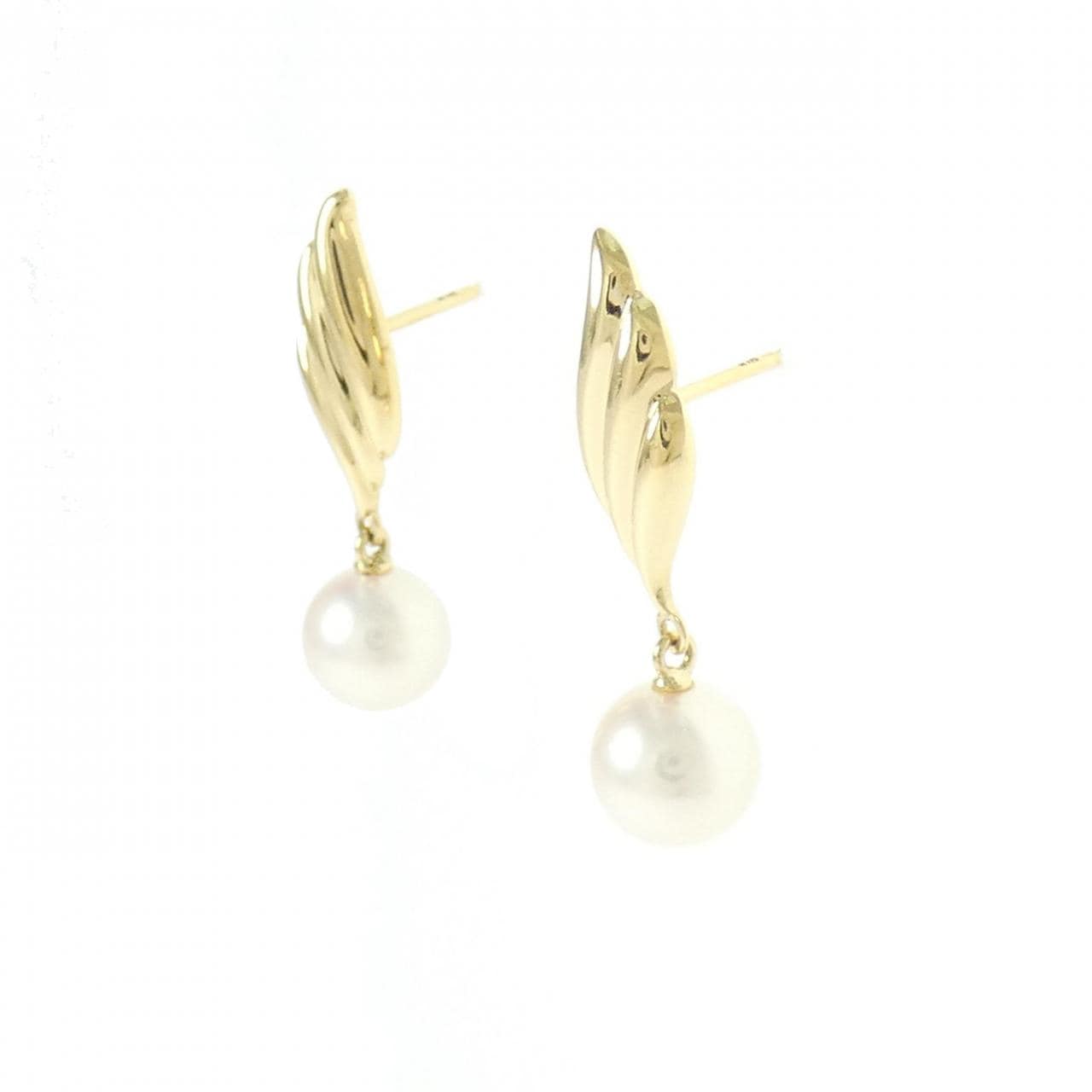 K18YG アコヤパール ピアス 7.3mm