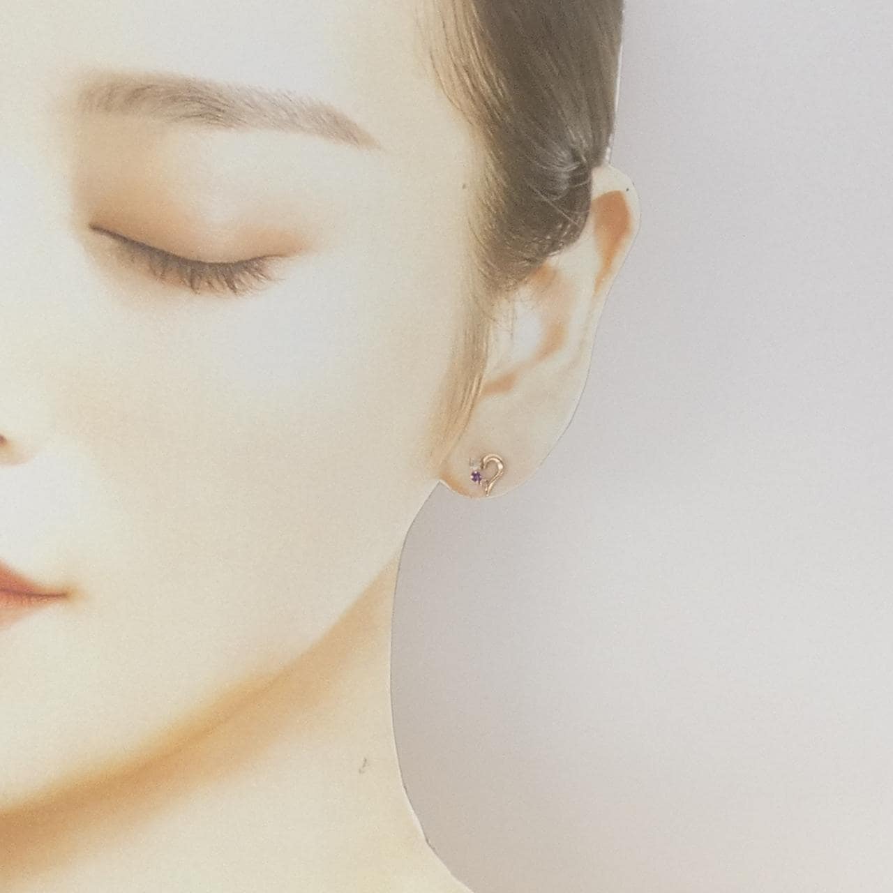 4゜C カラーストーン ピアス
