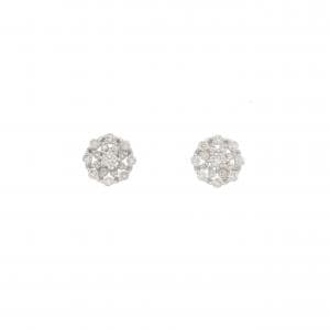 K18WG ダイヤモンド ピアス 0.32CT