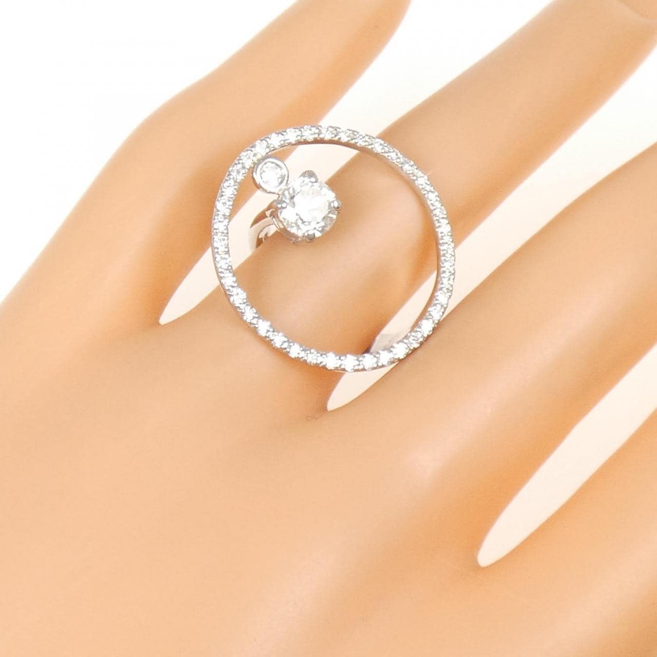 PT900 ダイヤモンド リング 0.804CT I SI2 Fair