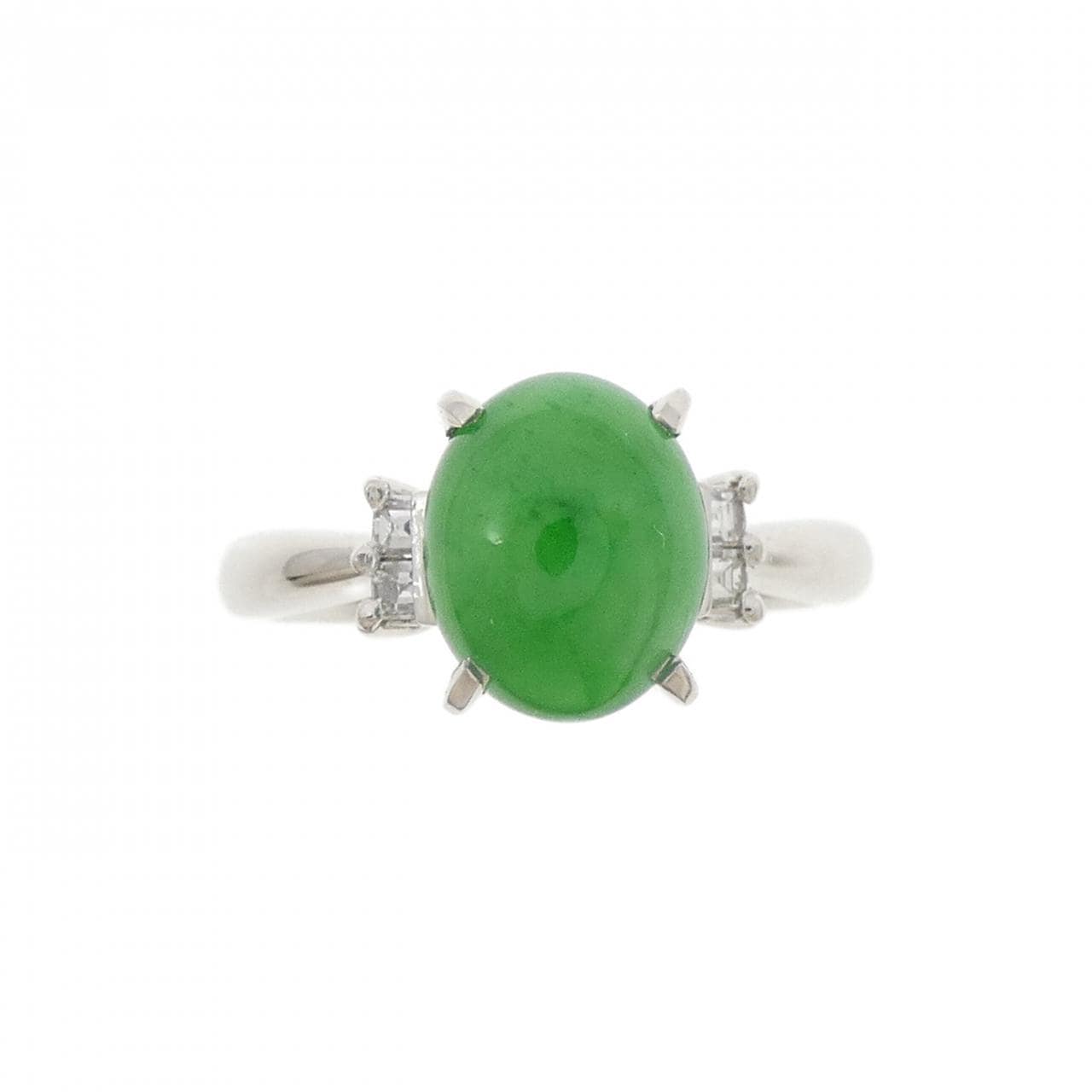 PT900 ヒスイ リング 2.42CT