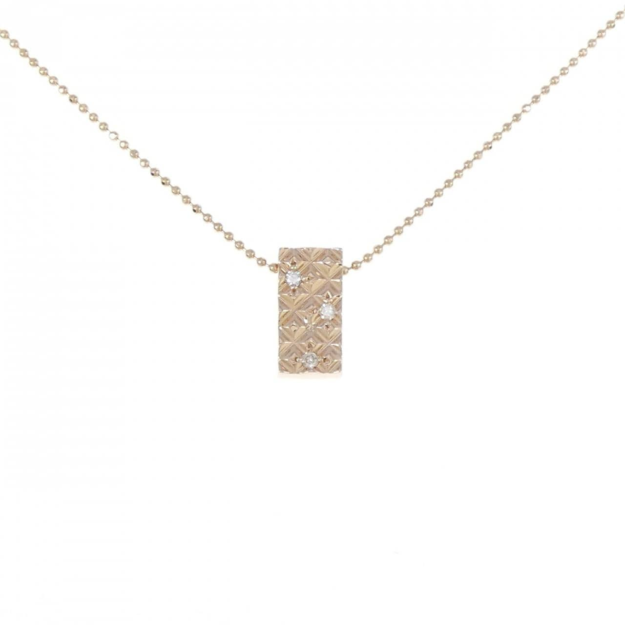 K18PG Diamond necklace