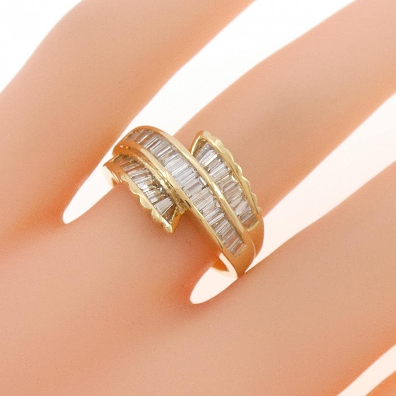 K18YG ダイヤモンド リング 1.20CT