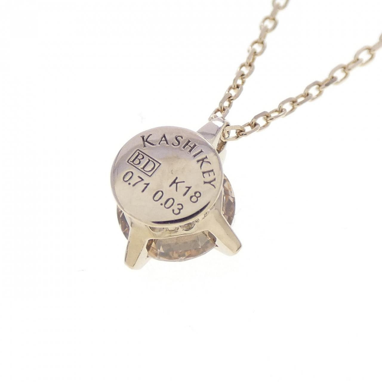 カシケイ ソリティア ネックレス 0.71CT