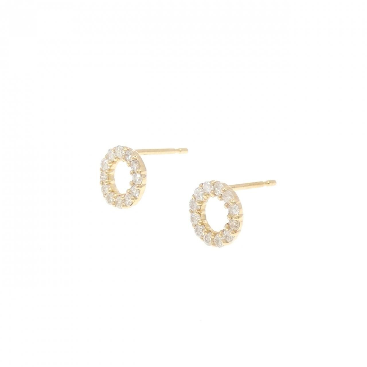 【リメイク】K18YG ダイヤモンド ピアス 0.20CT