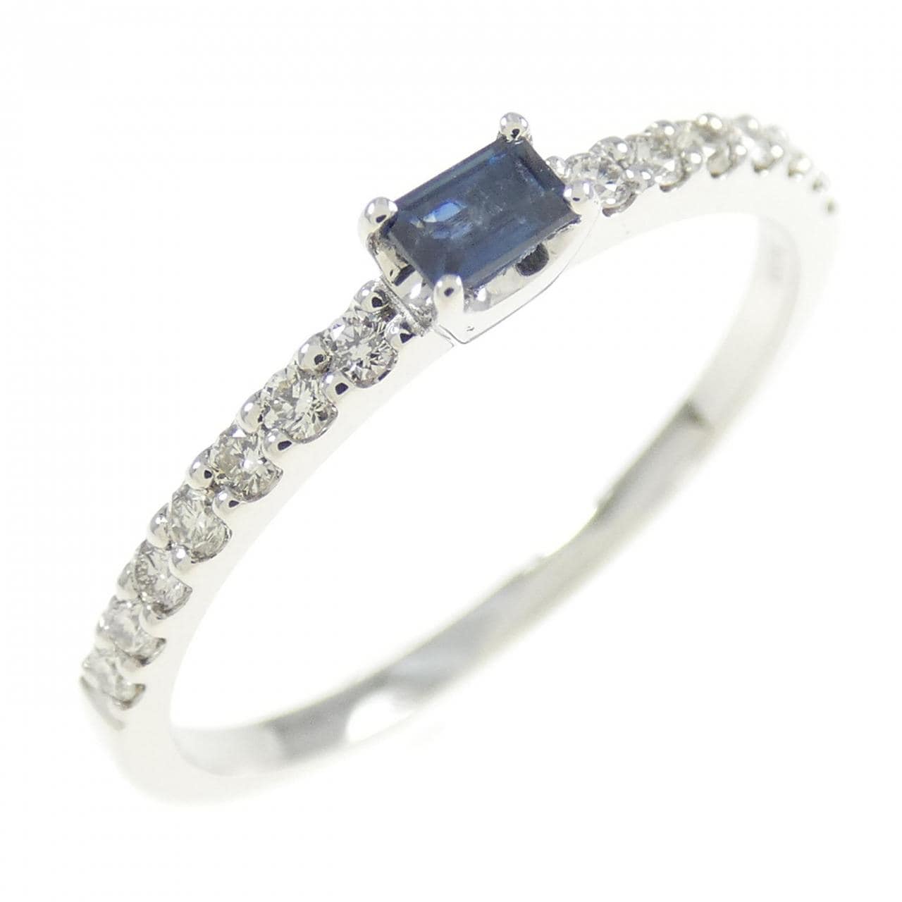【新品】PT サファイヤ リング 0.10CT