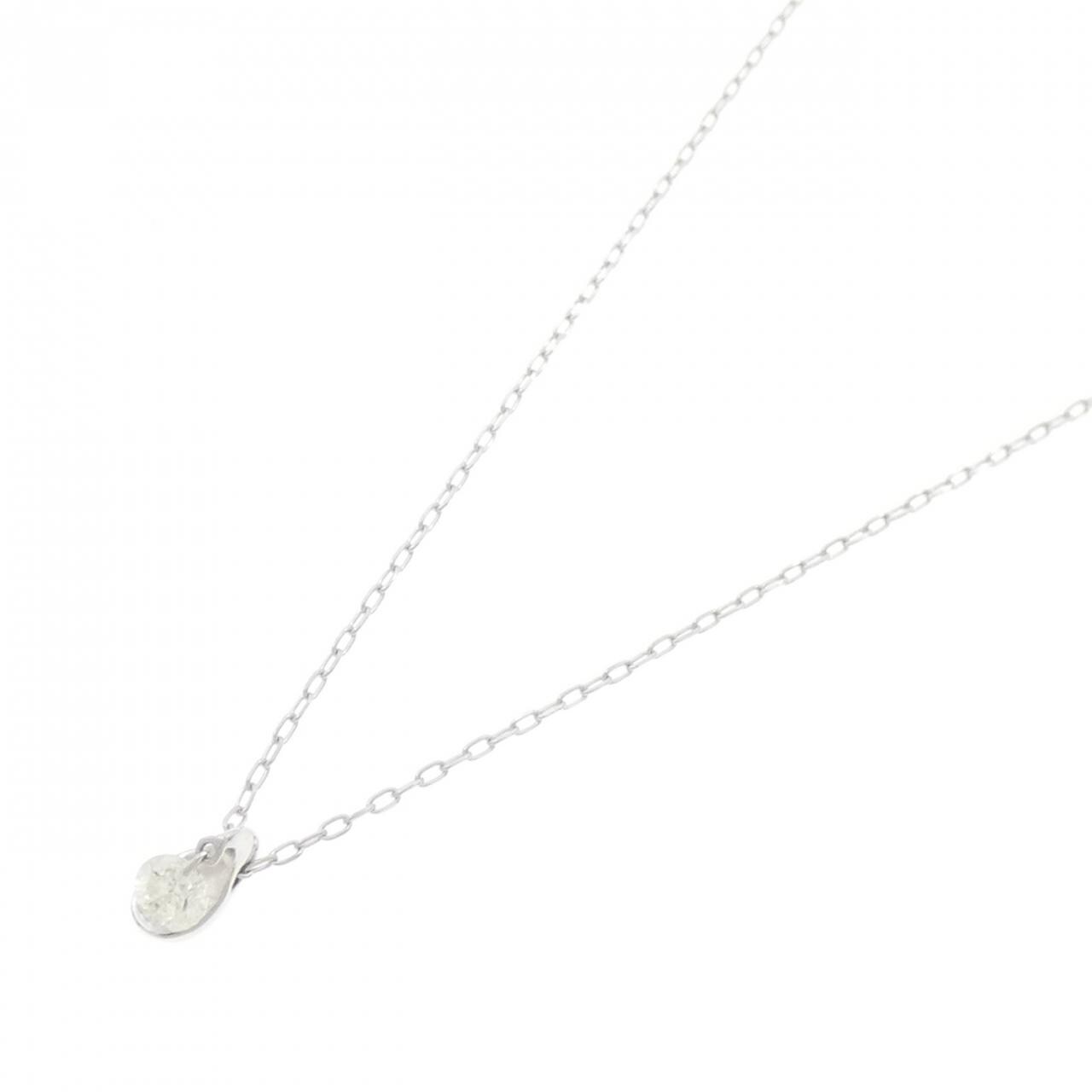 K18WG ダイヤモンド ネックレス 0.20CT