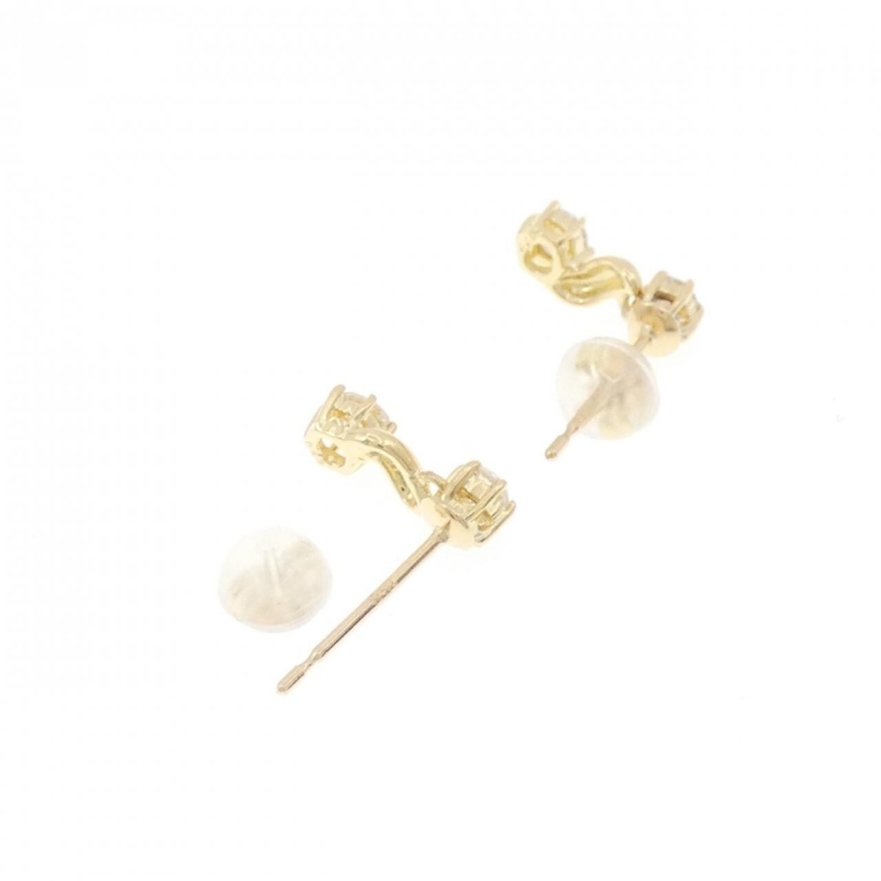 K18YG ダイヤモンド ピアス 0.44CT