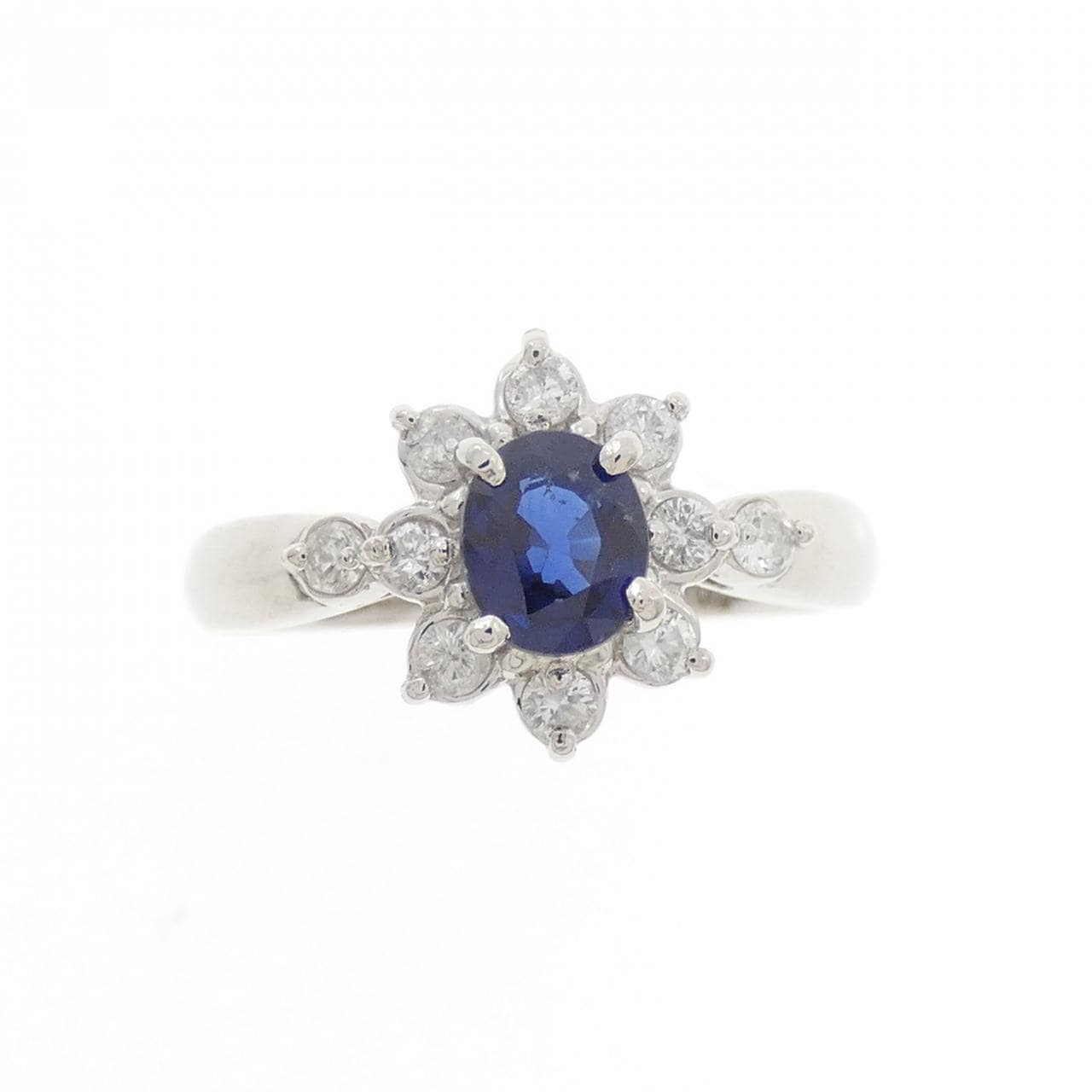 PT900蓝宝石戒指0.50CT