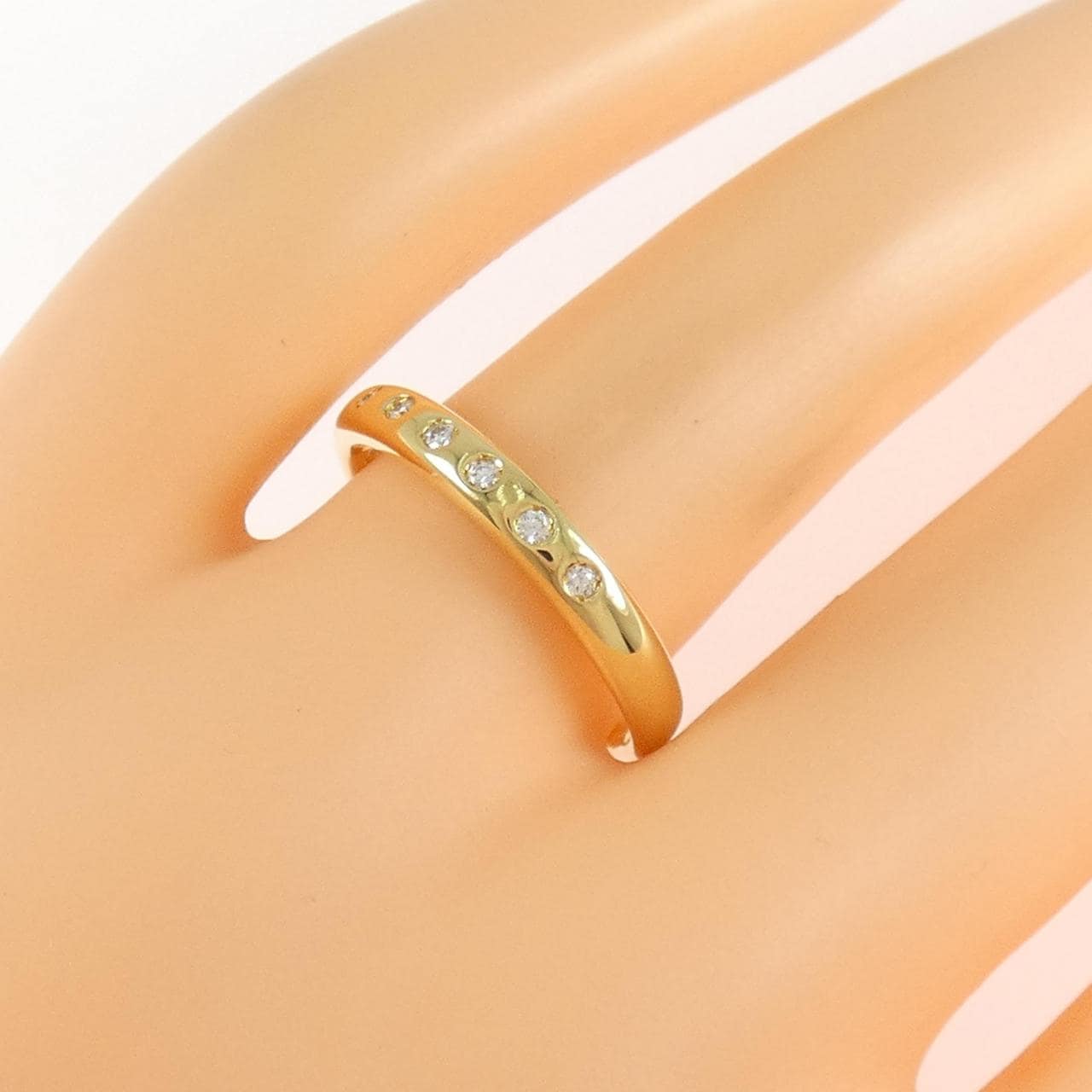 K18YG ダイヤモンド リング 0.07CT