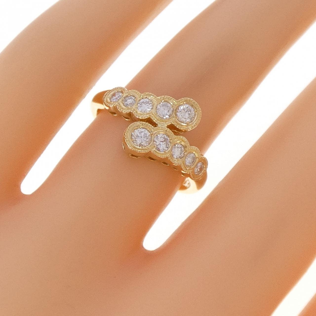 K18YG ダイヤモンド リング 0.36CT