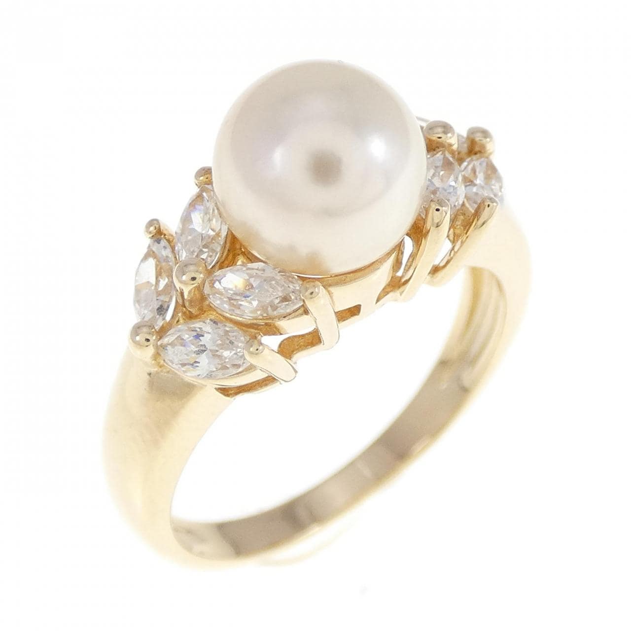 14KYG Akoya pearl ring 7.2mm