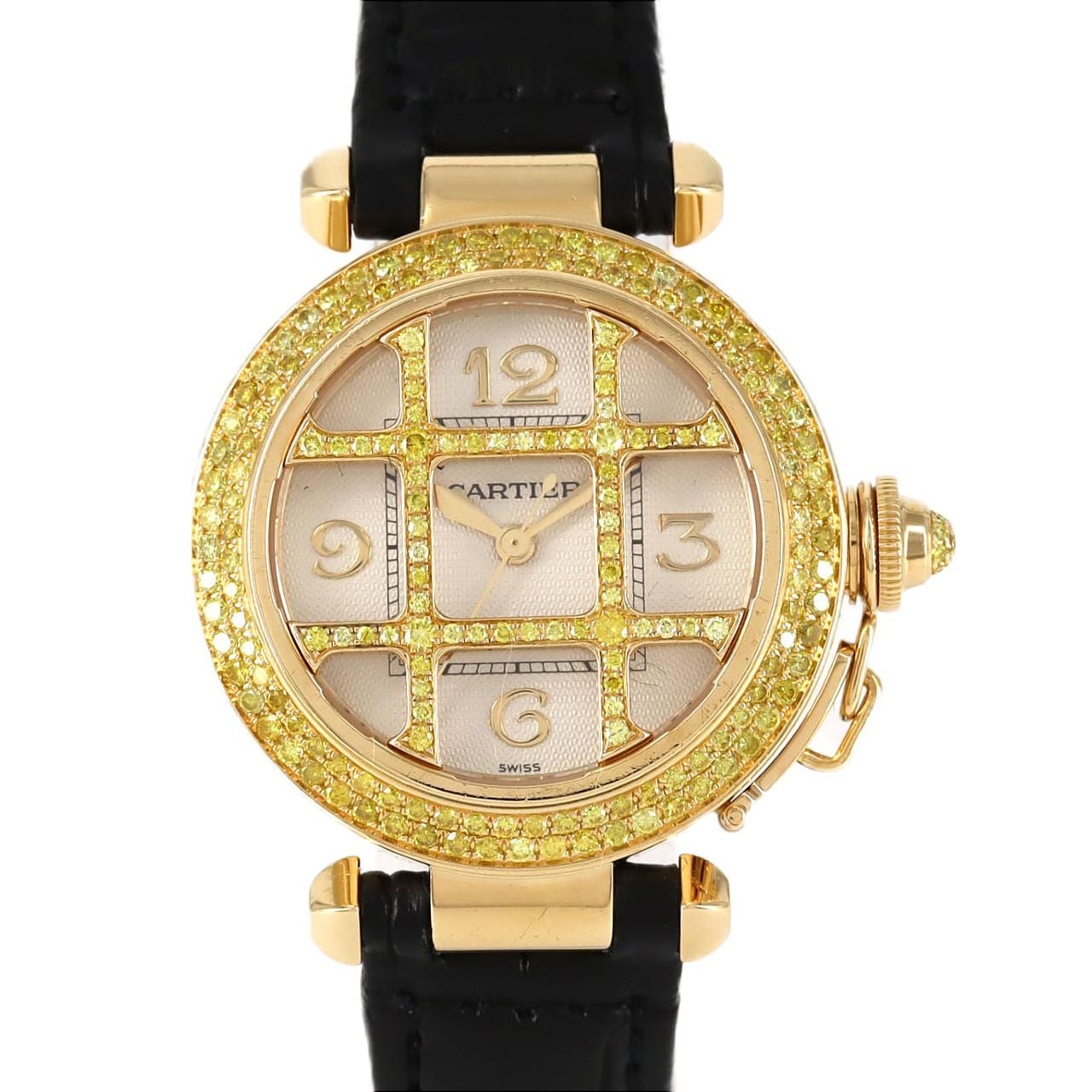 Cartier Pasha 32 YG/2YD Grid YD WJ102751 YG Automatic