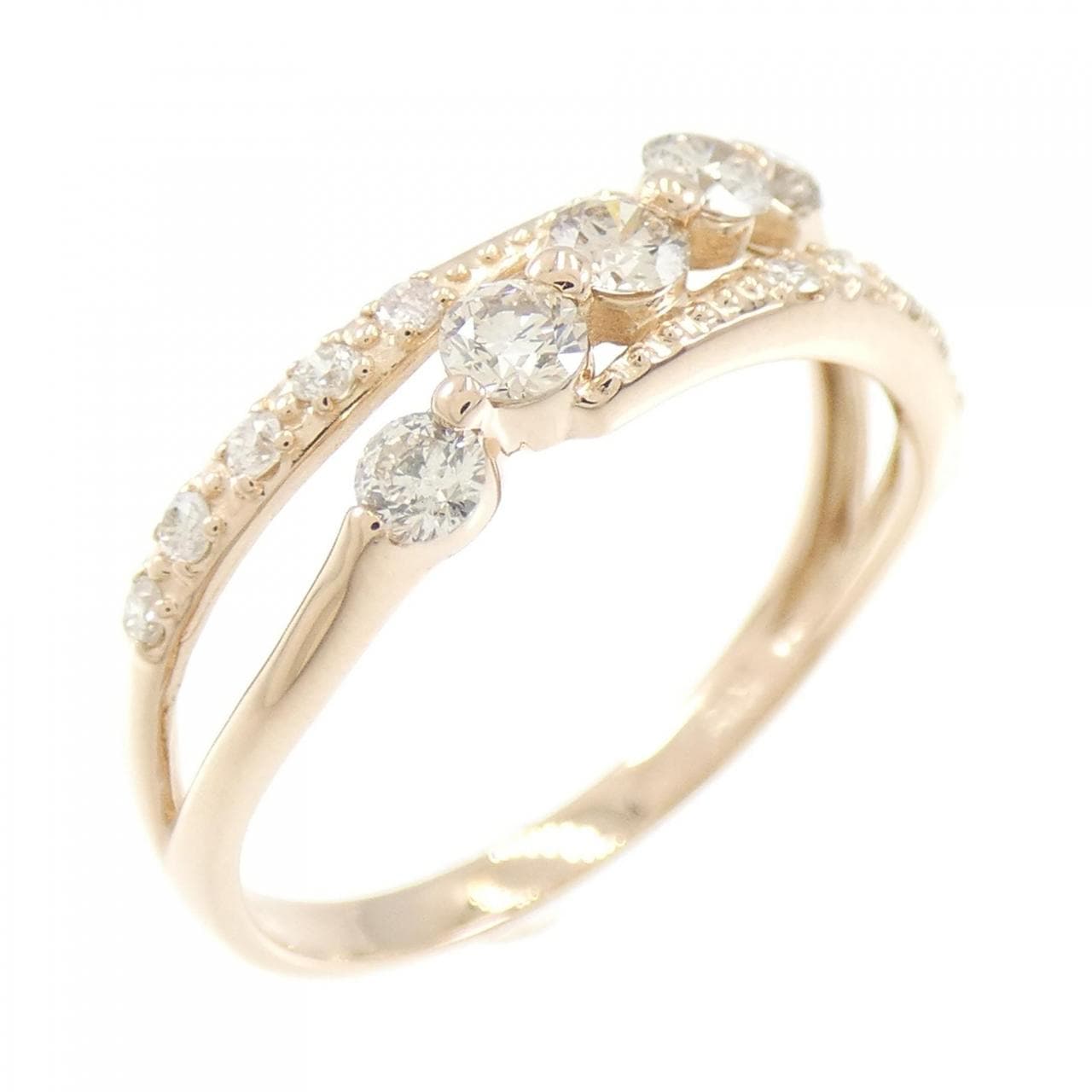 K18PG ダイヤモンド リング 0.50CT