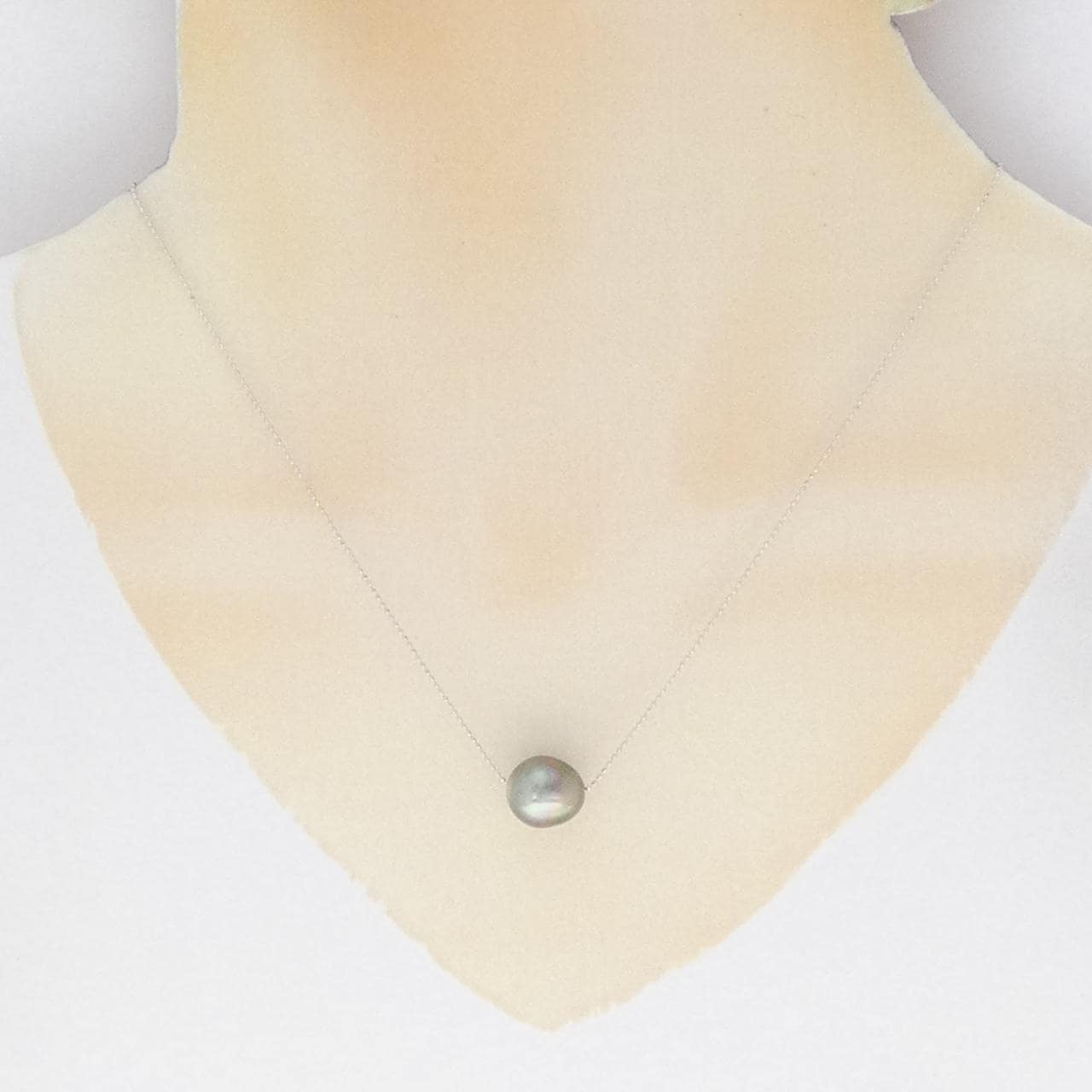 K18WG 黒蝶パール ネックレス 10.2mm