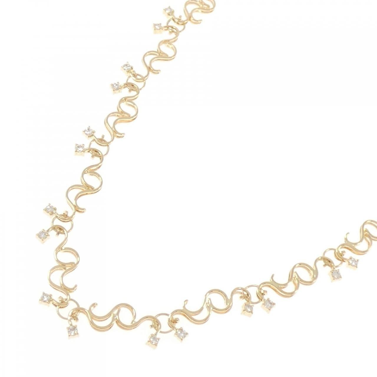 K18YG ダイヤモンド ネックレス 1.30CT