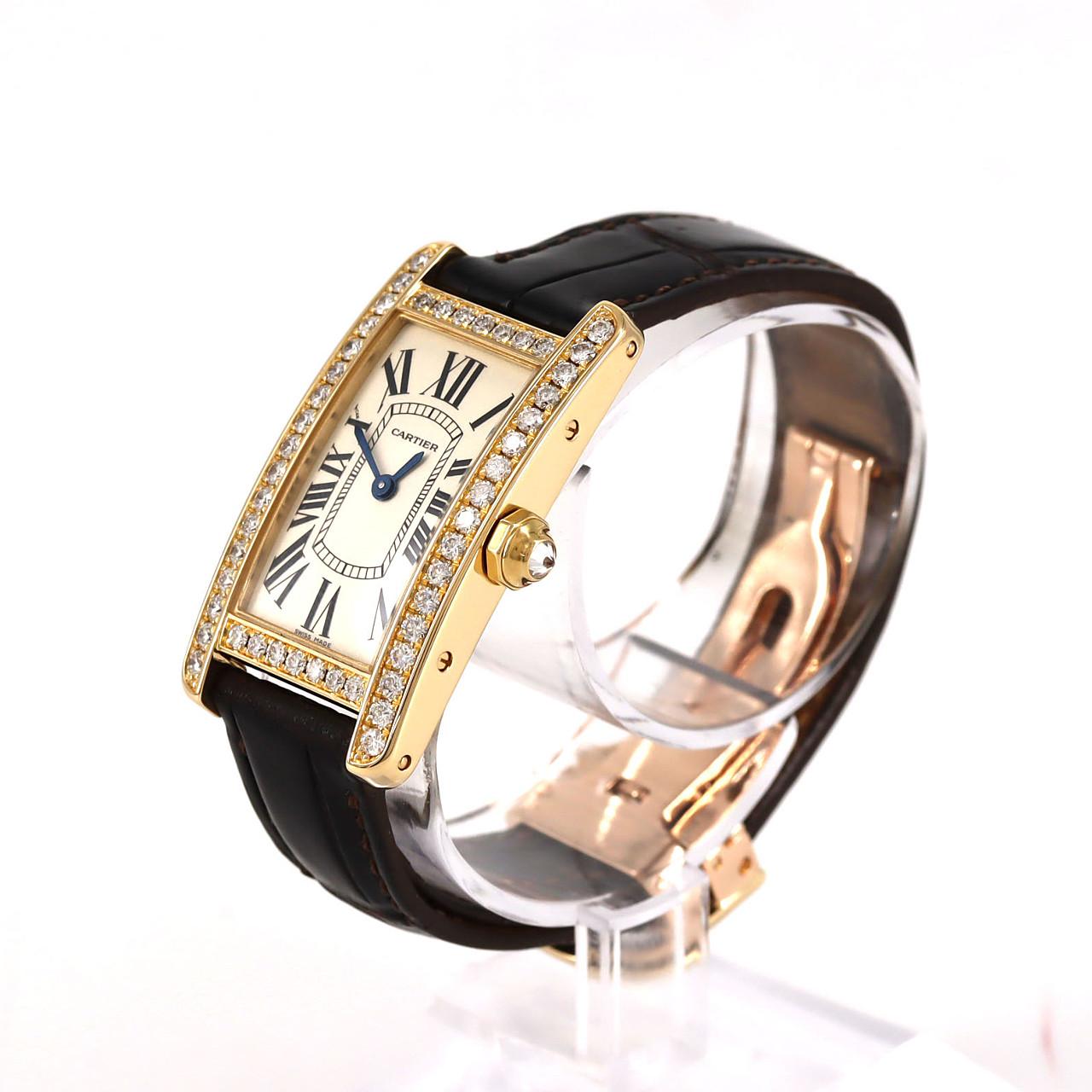 Cartier Tank Américaine SM YG/Cross D WB707231 YG Quartz