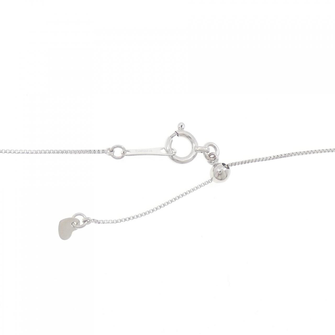 K18WG ダイヤモンド ネックレス 0.50CT