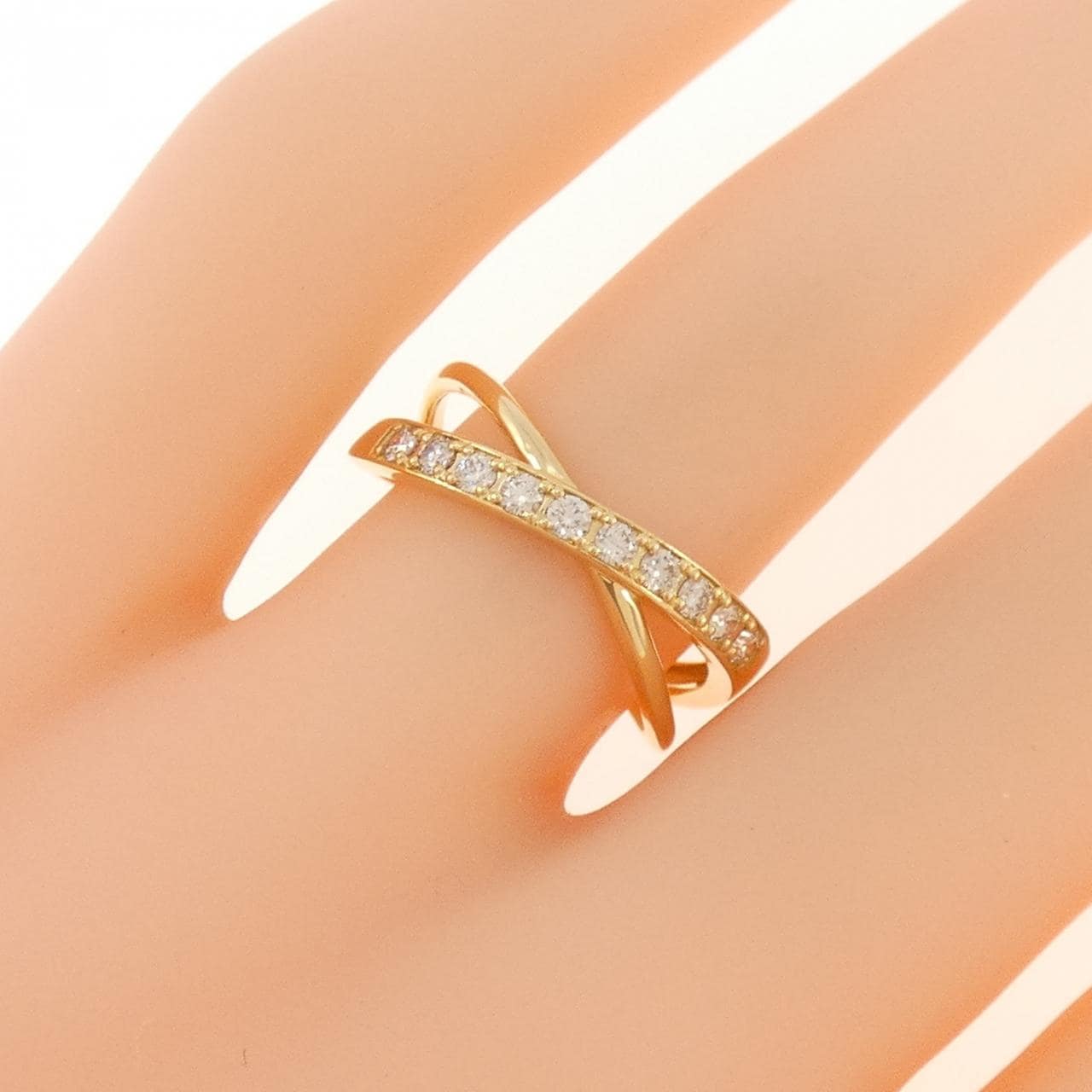 【新品】K18YG ダイヤモンド リング 0.20CT