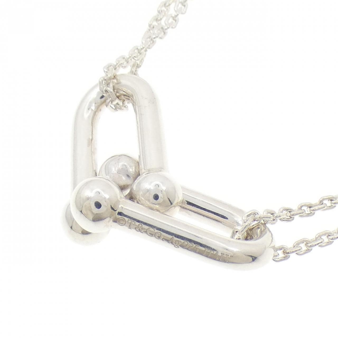 【新品】TIFFANY HARDWEAR系列大型双链项链