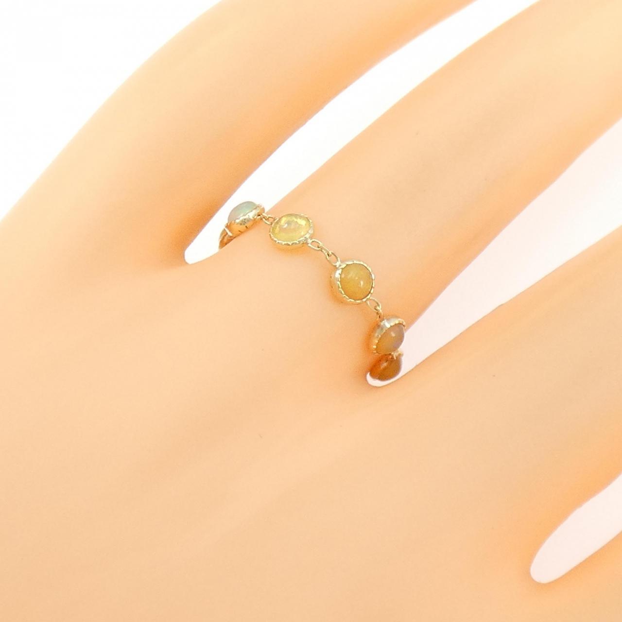 アガット オパール リング