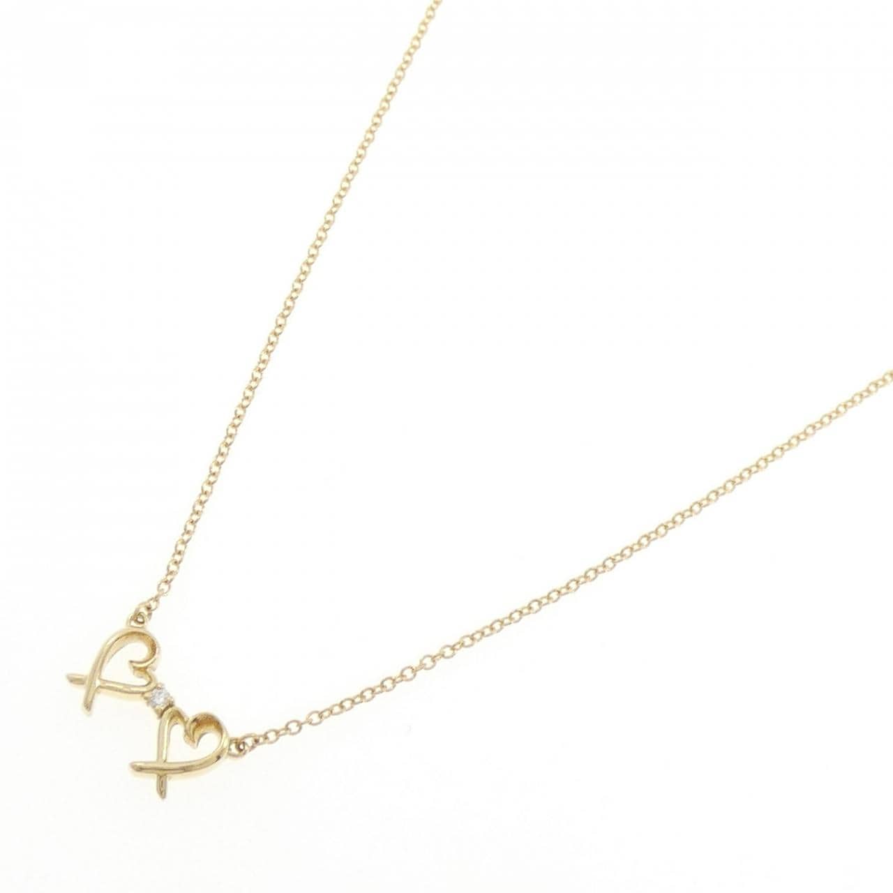 ティファニー ダブルラビングハート ネックレス