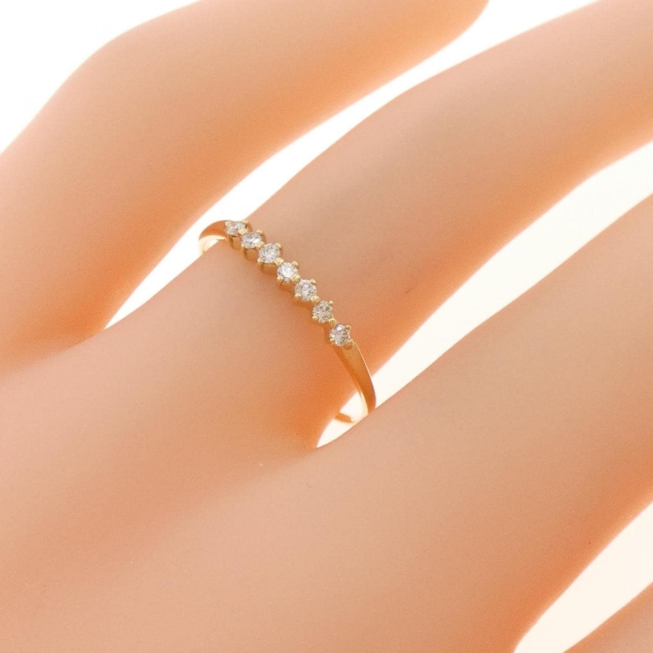 K18YG ダイヤモンド リング 0.07CT