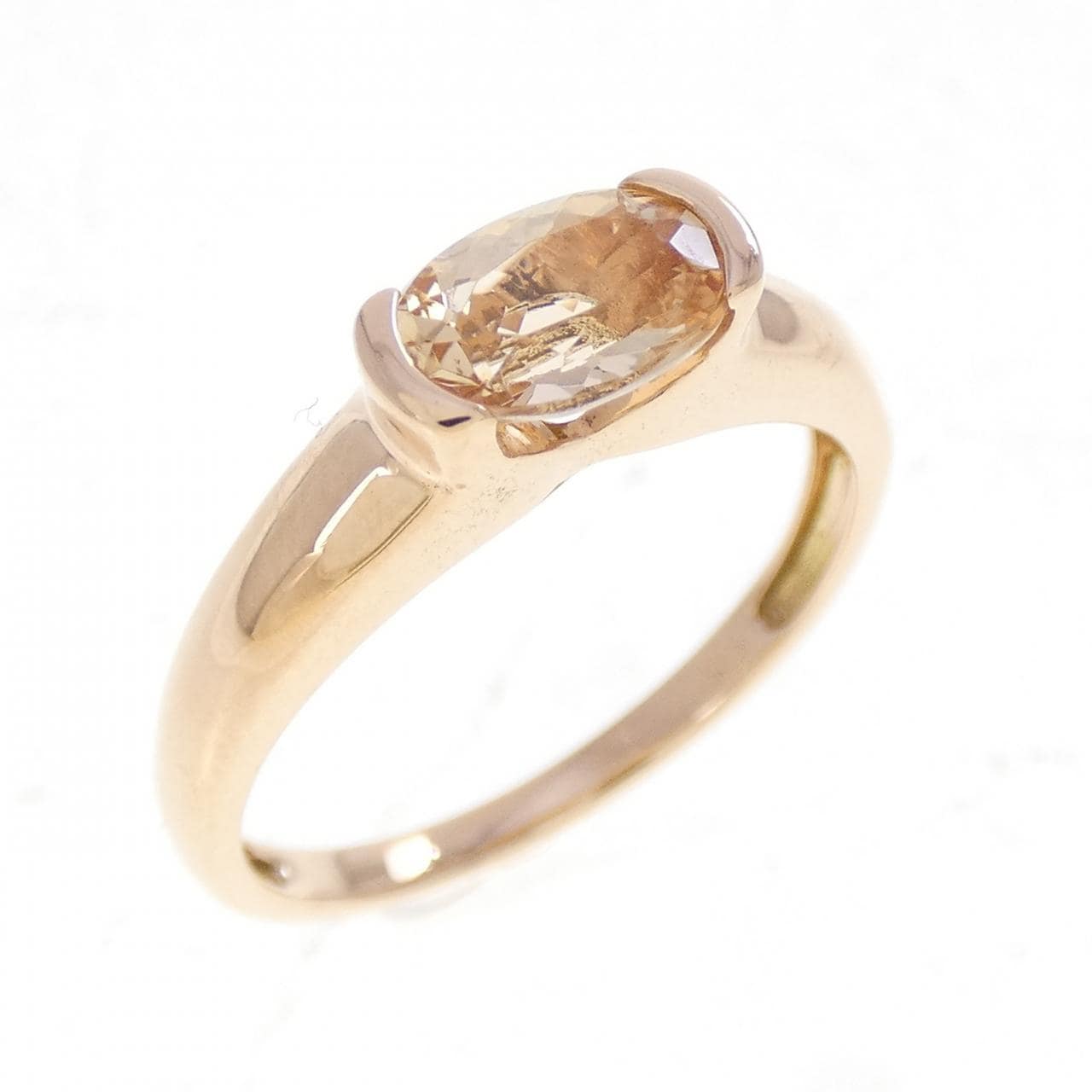 K18YPGインペリアルトパーズ リング 0.60CT