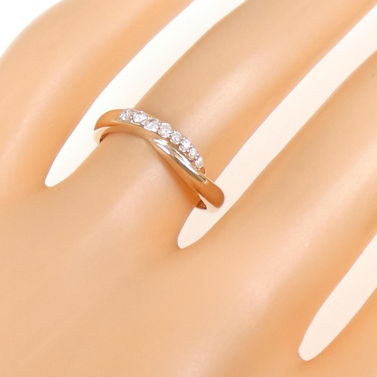 K18PG ダイヤモンド リング 0.10CT