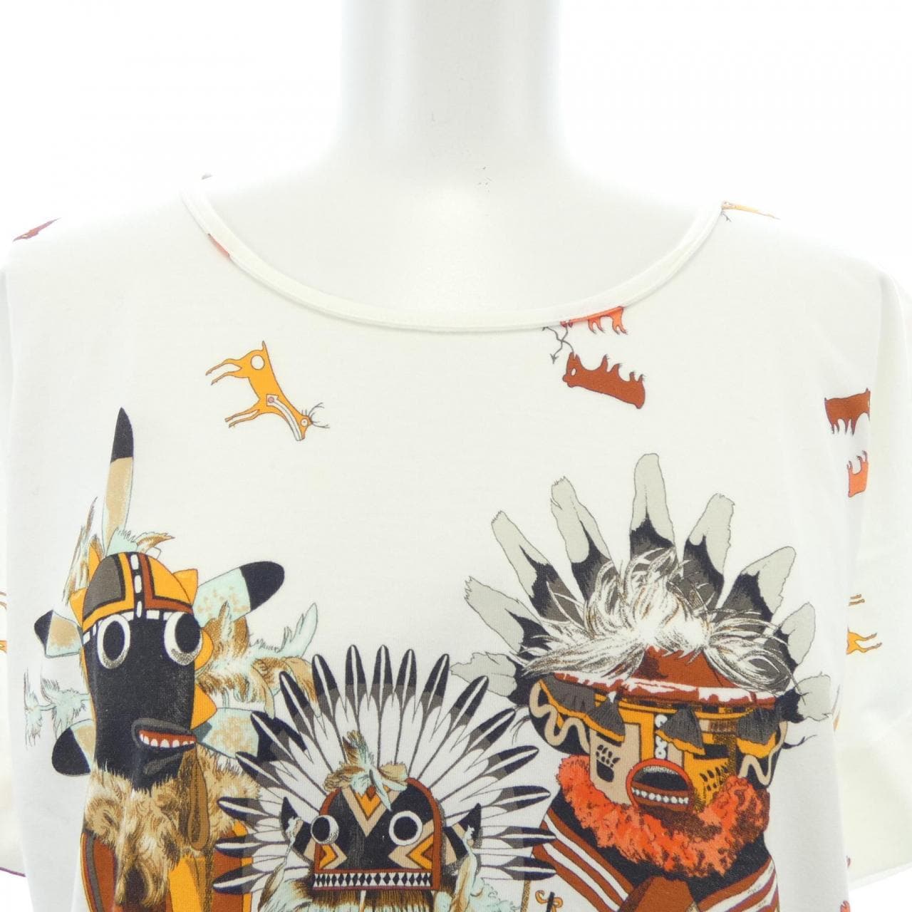 エルメス HERMES KACHINAS 26-7706 Tシャツ