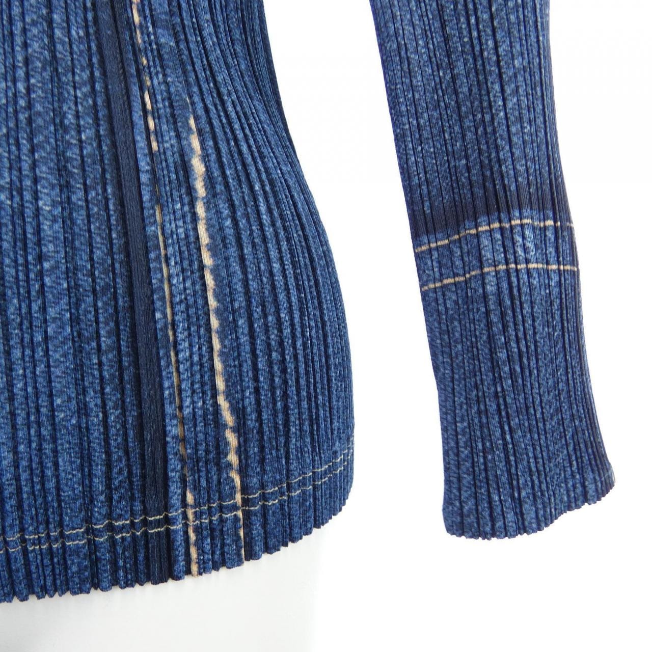 【ヴィンテージ】プリーツプリーズ PLEATS PLEASE 2001 デニム転写プリント PP12-JD251 トップス