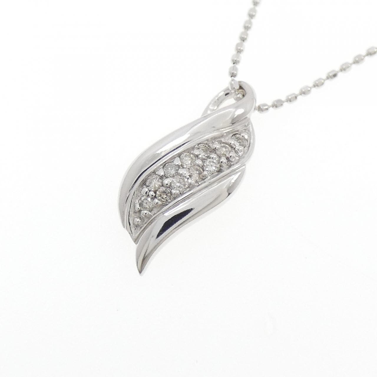K10WG ダイヤモンド ネックレス 0.09CT