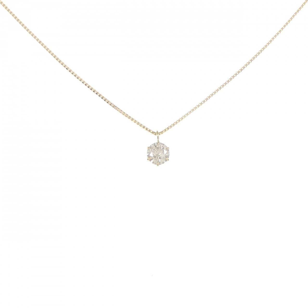 K18YG ソリティア ダイヤモンド ネックレス 0.252CT