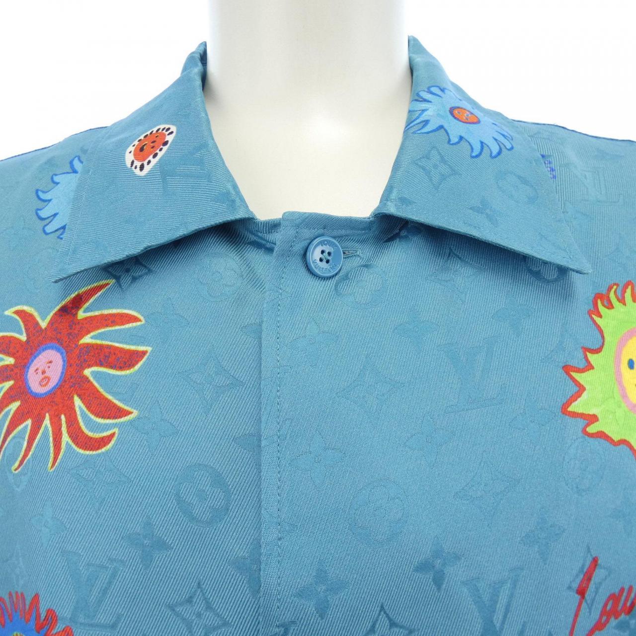 ルイヴィトン LOUIS VUITTON LV×YK モノグラムフェイスショートスリーブシャツ HOS31WV36 草間彌生 S／Sシャツ