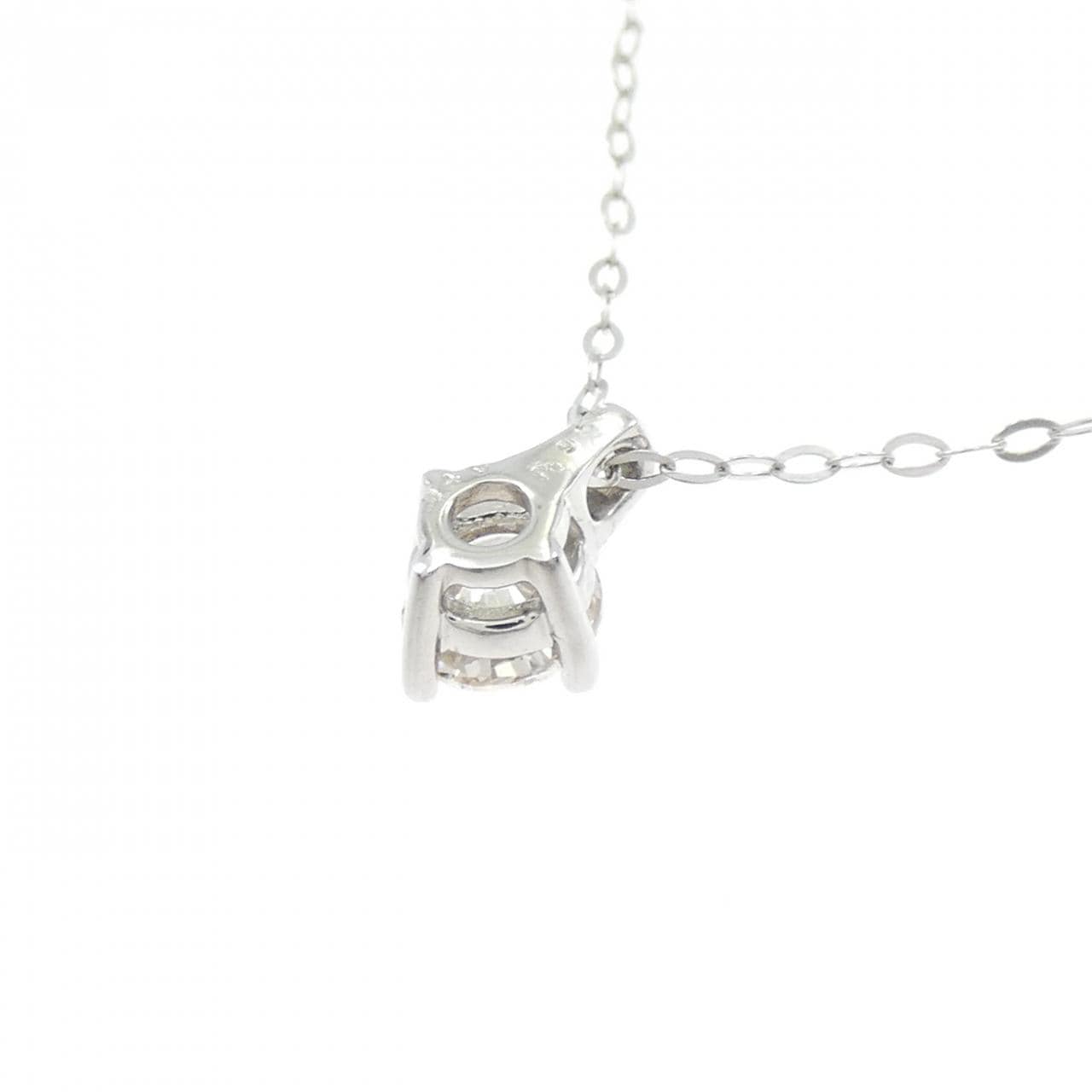 PT950 ソリティア ダイヤモンド ネックレス 0.40CT